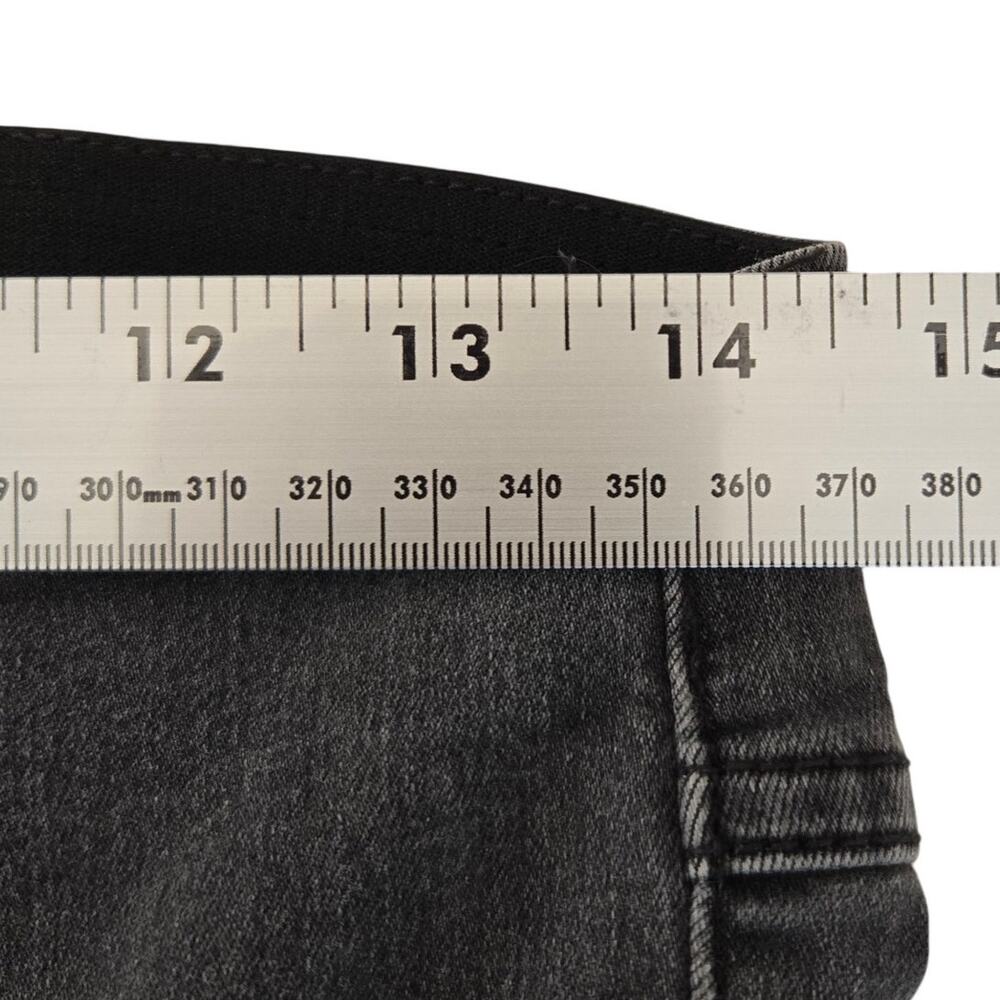 Boho Chic Free People Penny Flare Jeans Washed Black Pull‑On Low Rise Size 29 - Picture 8 of 11